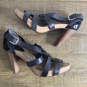 Cole Haan Air Jocelyn Sandal leather black size 9